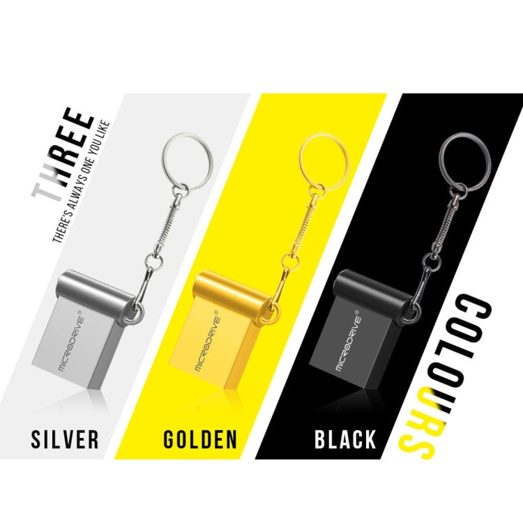 MicroDrive 16GB USB 2.0 Metal Mini USB Flash Drives U Disk (Grey) by MicroDrive