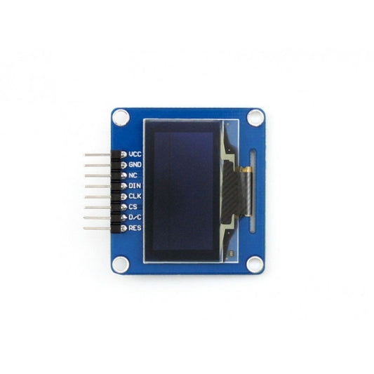 Waveshare 1.3 inch 128*64 OLED(A), SPI/I2C interfaces, Curved Horizontal Pinheader by Waveshare