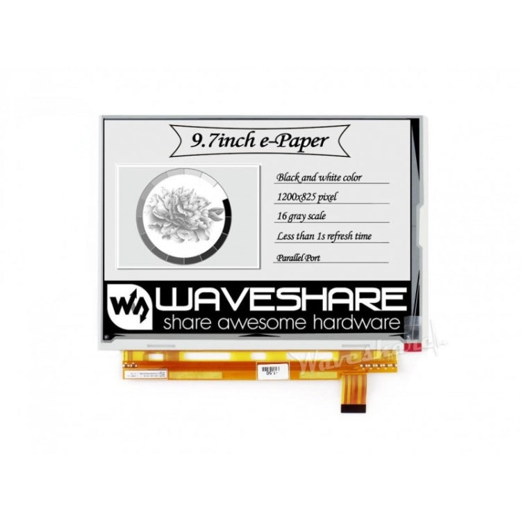 Waveshare 9.7 inch 1200x825 E-Ink Raw Display, Parallel Port, without PCB by Waveshare