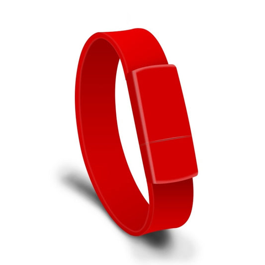 MicroDrive 8GB USB 2.0 Fashion Bracelet Wristband U Disk (Red) by MicroDrive