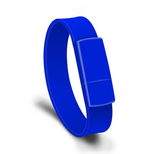 MicroDrive 128GB USB 2.0 Fashion Bracelet Wristband U Disk (Blue) by MicroDrive