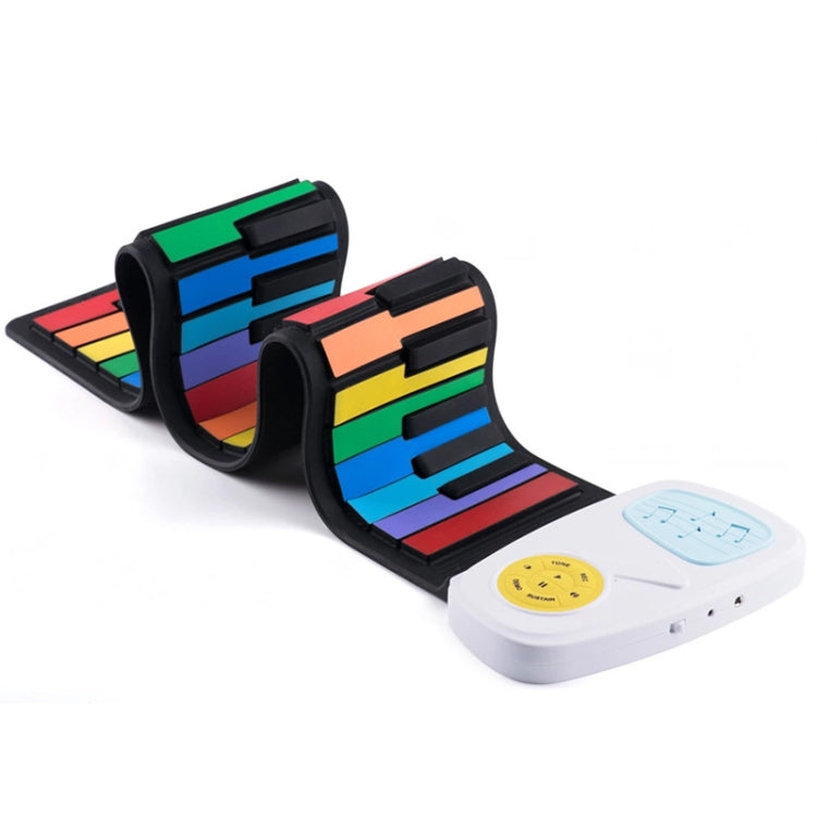 49-key Hand Roll Silicone Children Electronic Piano by buy2fix