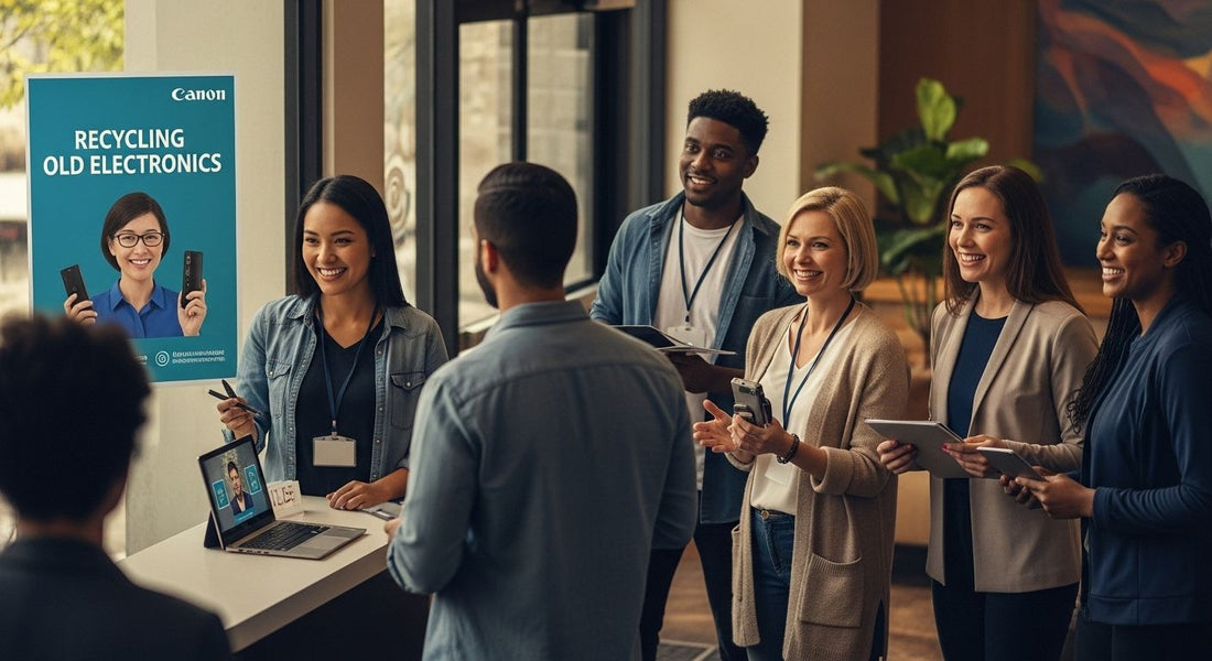 recycling old electronics