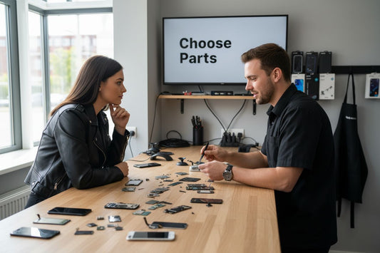 phone repair expert choosing