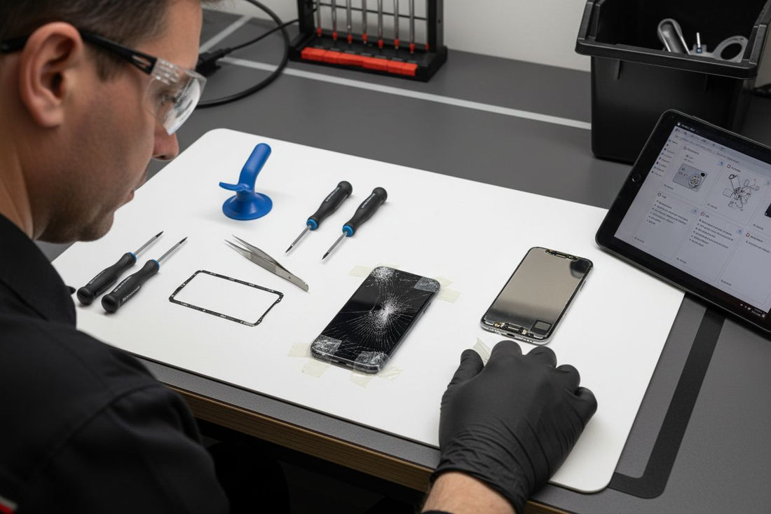 iPhone 11 screen repair setup