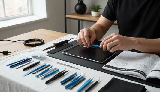 tablet repair workspace