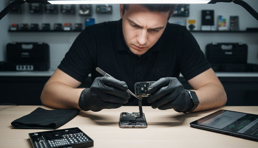 iPhone X camera technician