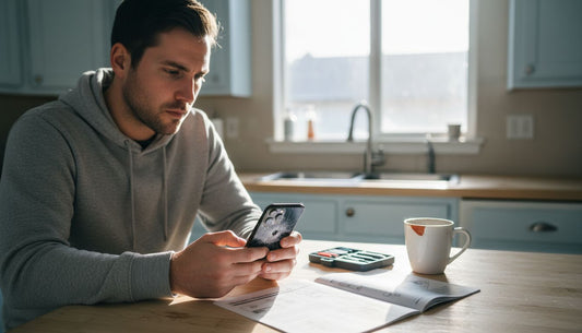 Man reviewing iPhone 12 Max screen replacement
