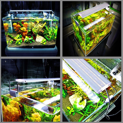 XY-15N/K Aquarium Glass Fish Tank LED Aquatic Bracket Lamp, US Plug(White) - Fish Tanks & Accessories by buy2fix | Online Shopping UK | buy2fix
