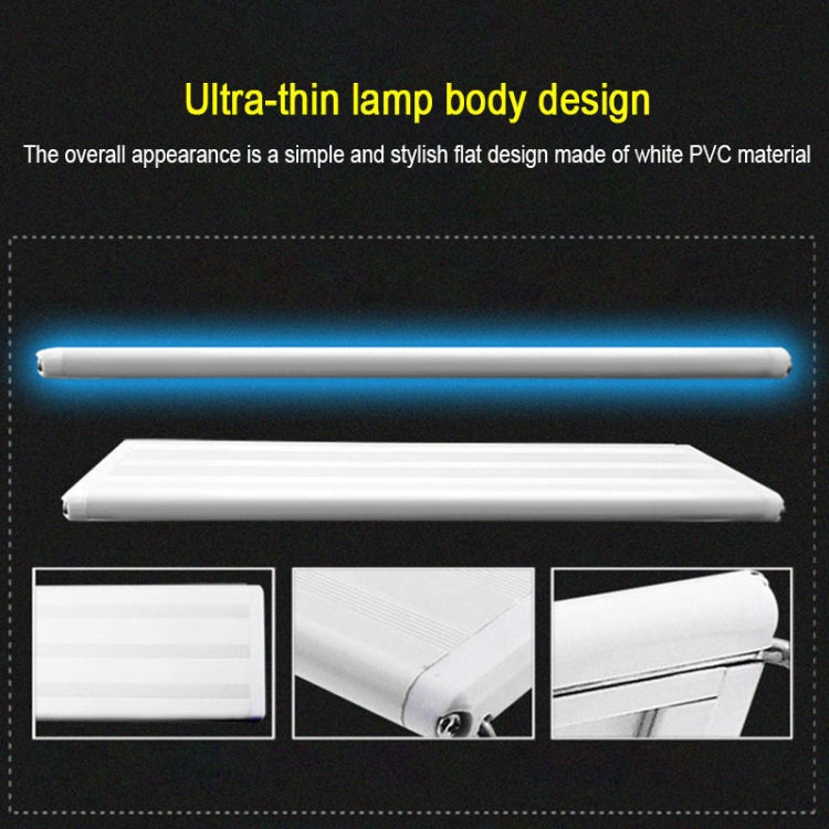 XY-30K Aquarium Glass Fish Tank LED Aquatic Bracket Lamp, US Plug(White Blue) - Fish Tanks & Accessories by buy2fix | Online Shopping UK | buy2fix