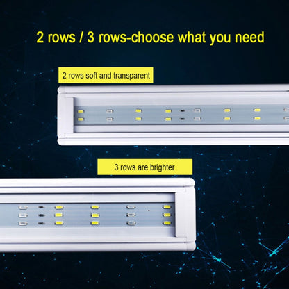 XY-30K Aquarium Glass Fish Tank LED Aquatic Bracket Lamp, US Plug(White Blue) - Fish Tanks & Accessories by buy2fix | Online Shopping UK | buy2fix