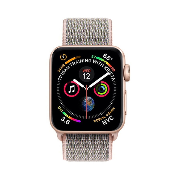 For Apple Watch 46mm / 49mm / 45mm / 44mm Simple Fashion Nylon Watch Band with Magic Stick(Pink) by buy2fix
