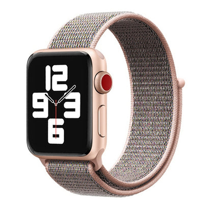For Apple Watch 46mm / 49mm / 45mm / 44mm Simple Fashion Nylon Watch Band with Magic Stick(Pink) by buy2fix