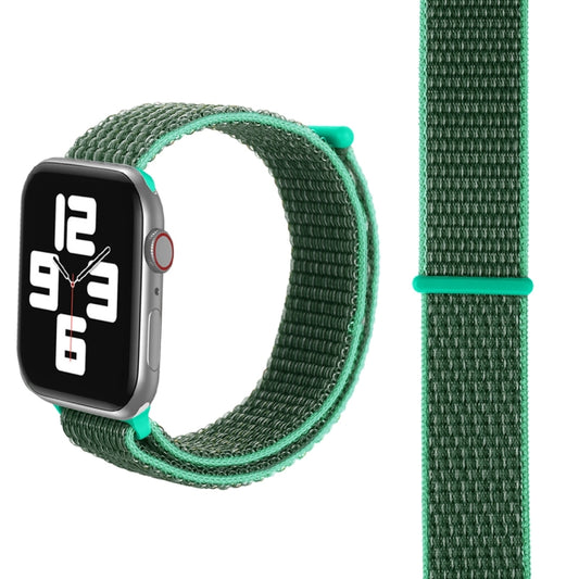 For Apple Watch 46mm / 49mm / 45mm / 44mm Simple Fashion Nylon Watch Band with Magic Stick(Grass Green) by buy2fix