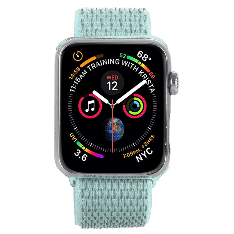 For Apple Watch 46mm / 49mm / 45mm / 44mm Simple Fashion Nylon Watch Band with Magic Stick(Grey Green) by buy2fix