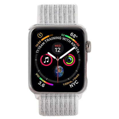 For Apple Watch 46mm / 49mm / 45mm / 44mm Simple Fashion Nylon Watch Band with Magic Stick(Silver) by buy2fix
