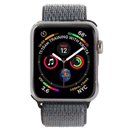 For Apple Watch 46mm / 49mm / 45mm / 44mm Simple Fashion Nylon Watch Band with Magic Stick(Space Grey) by buy2fix