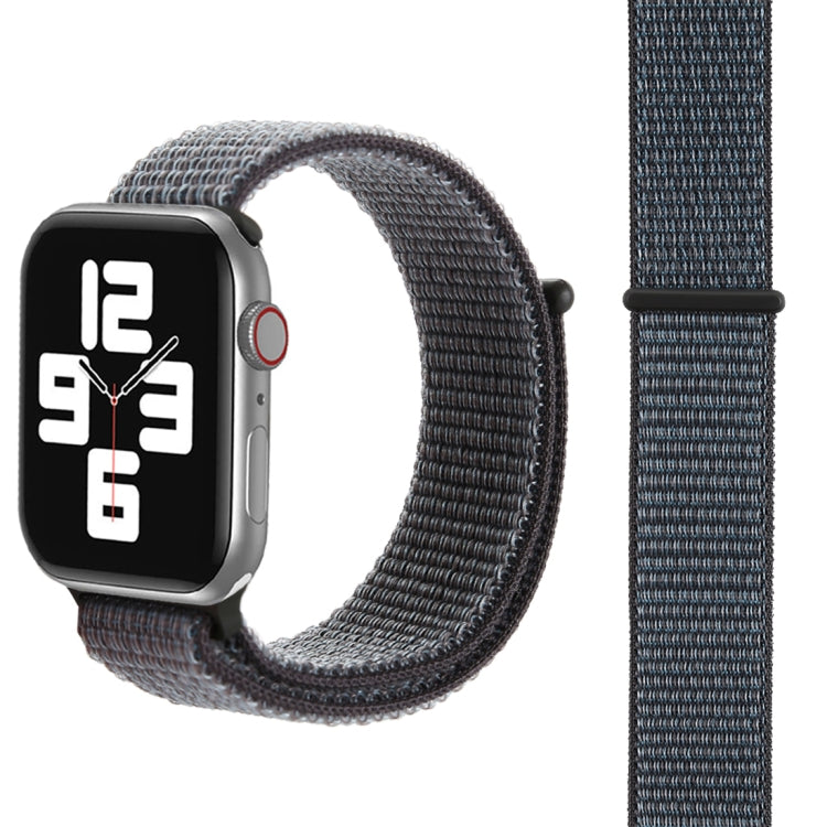 For Apple Watch 46mm / 49mm / 45mm / 44mm Simple Fashion Nylon Watch Band with Magic Stick(Space Grey) by buy2fix
