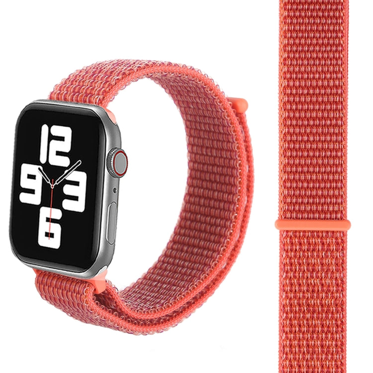 For Apple Watch 46mm / 49mm / 45mm / 44mm Simple Fashion Nylon Watch Band with Magic Stick(Apricot) by buy2fix