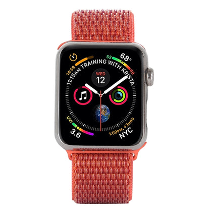 For Apple Watch 46mm / 49mm / 45mm / 44mm Simple Fashion Nylon Watch Band with Magic Stick(Apricot) by buy2fix