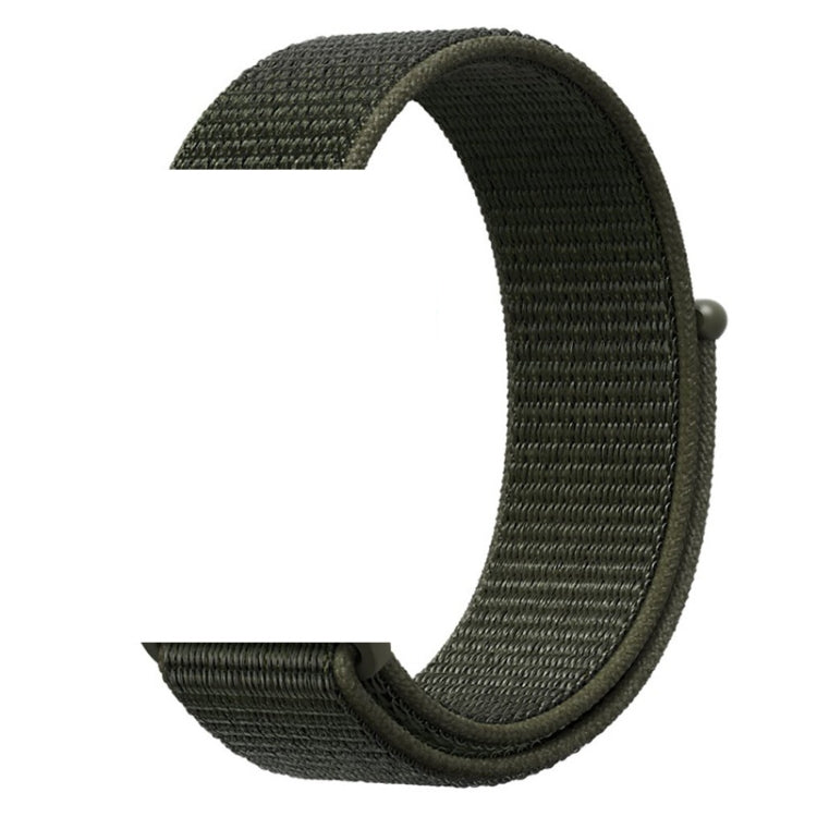 For Apple Watch 42mm / 41mm / 40mm / 38mm Simple Fashion Nylon Watch Band with Magic Stick(Army Green) by buy2fix
