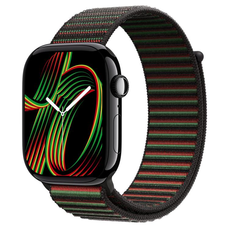 For Apple Watch 42mm / 41mm / 40mm / 38mm Simple Fashion Nylon Watch Band with Magic Stick(Black Unity) - Watch Bands by buy2fix | Online Shopping UK | buy2fix