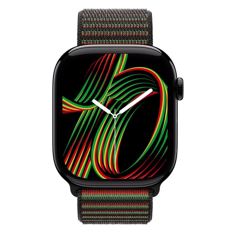 For Apple Watch 42mm / 41mm / 40mm / 38mm Simple Fashion Nylon Watch Band with Magic Stick(Black Unity) - Watch Bands by buy2fix | Online Shopping UK | buy2fix