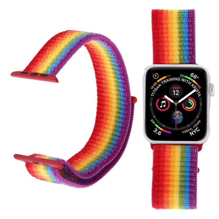 For Apple Watch 42mm / 41mm / 40mm / 38mm Simple Fashion Nylon Watch Band with Magic Stick(Colour) by buy2fix