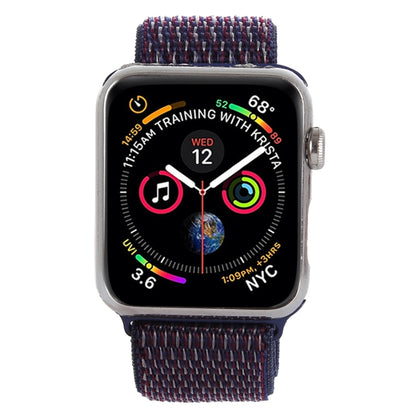 For Apple Watch 42mm / 41mm / 40mm / 38mm Simple Fashion Nylon Watch Band with Magic Stick(Dark Purple) by buy2fix