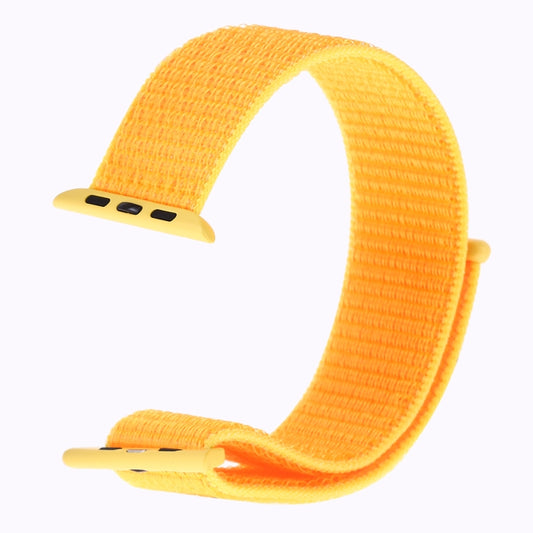 For Apple Watch 42mm / 41mm / 40mm / 38mm Simple Fashion Nylon Watch Band with Magic Stick(Yellow) by buy2fix