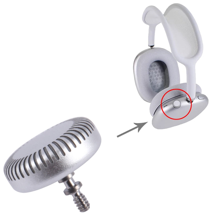 For AirPods Max Rotary Adjustment  Button (Silver) - Airpods Series by buy2fix | Online Shopping UK | buy2fix