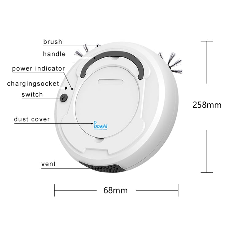 1800Pa Large Suction Smart Household Vacuum Cleaner Clean Robot by buy2fix