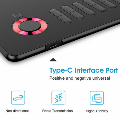 VEIKK A15 10x6 inch 5080 LPI Smart Touch Electronic Graphic Tablet, with Type-C Interface(Gold) -  by VEIKK | Online Shopping UK | buy2fix