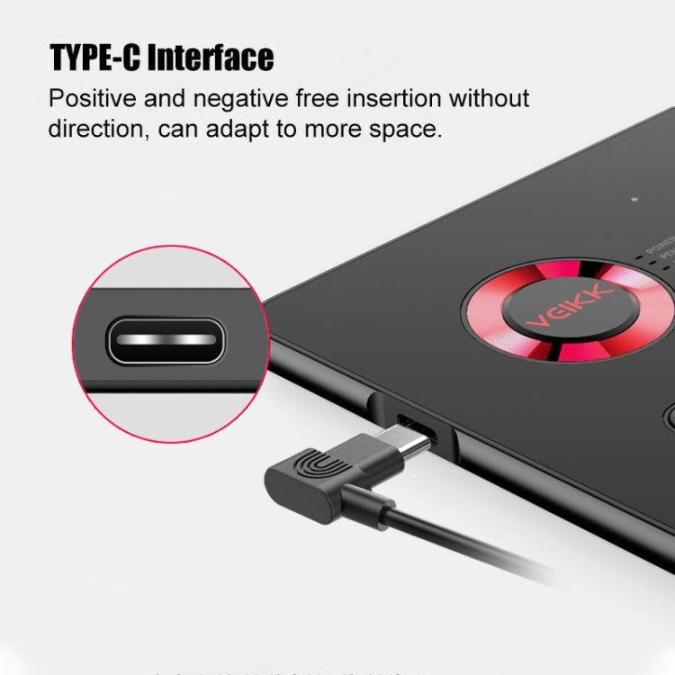 VEIKK A15 10x6 inch 5080 LPI Smart Touch Electronic Graphic Tablet, with Type-C Interface(Gold) -  by VEIKK | Online Shopping UK | buy2fix