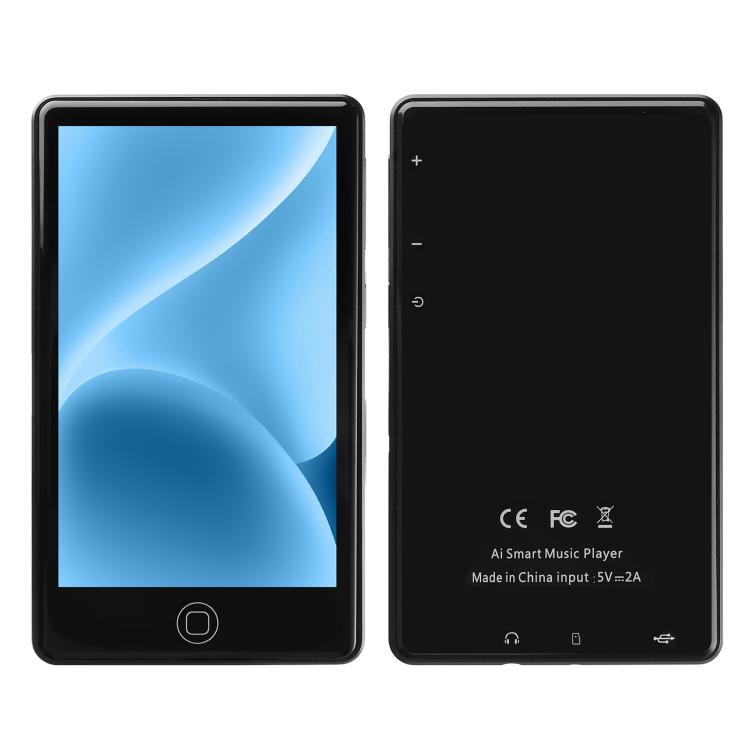 UNIWA MP004 4.0 inch IPS Screen Android 14 AI Smart Music Player Mini Tablet PC 3GB+32GB (Black) - MP4 Player by UNIWA | Online Shopping UK | buy2fix