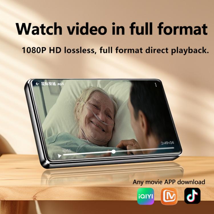 UNIWA MP004 4.0 inch IPS Screen Android 14 AI Smart Music Player Mini Tablet PC 3GB+32GB (Black) - MP4 Player by UNIWA | Online Shopping UK | buy2fix