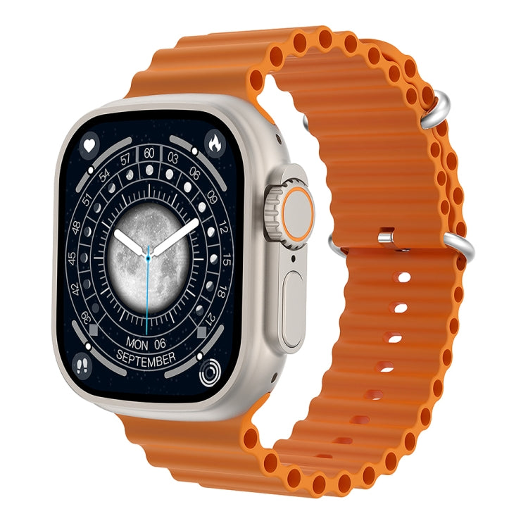 WIWU SW01 Ultra 1.9 inch IPS Screen IP68 Waterproof Bluetooth Smart Watch, Support Heart Rate Monitoring(Orange) - Smart Watches by WIWU | Online Shopping UK | buy2fix