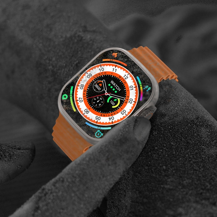 WIWU SW01 Ultra 1.9 inch IPS Screen IP68 Waterproof Bluetooth Smart Watch, Support Heart Rate Monitoring(Orange) - Smart Watches by WIWU | Online Shopping UK | buy2fix