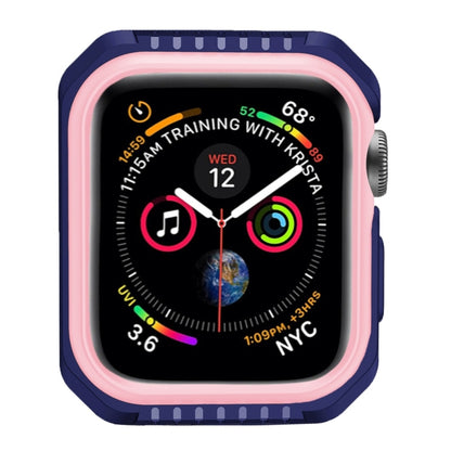 Smart Watch Shockproof Two Color Protective Case for Apple Watch Series 3 42mm(Pink Blue) - Watch Cases by buy2fix | Online Shopping UK | buy2fix