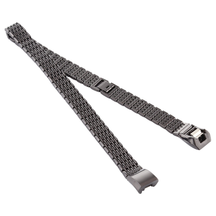 For Fitbit Alta Stainless Steel  Watch Band(Black) - Watch Bands by buy2fix | Online Shopping UK | buy2fix