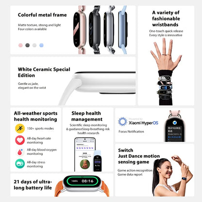 Original Xiaomi Smart Band 9 1.62 inch AMOLED Screen 5ATM Waterproof Smart Watch, Support Blood Oxygen / Heart Rate Monitor (Pink) - Wearable Devices by Xiaomi | Online Shopping UK | buy2fix