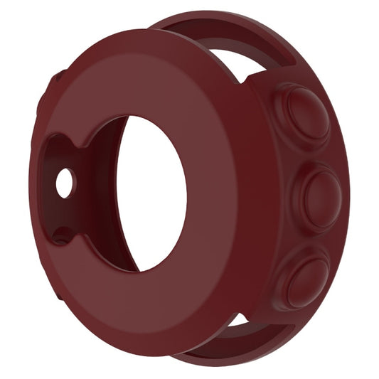 Solid Color Silicone Watch Protective Case for Garmin Fenix 5(Red) by ENKAY