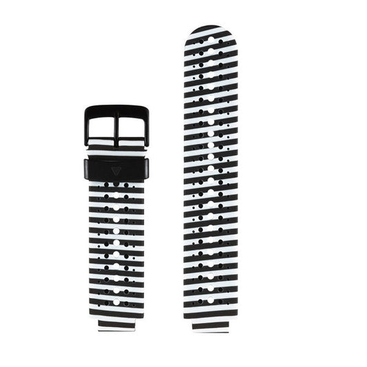 Silicone Sport Watch Band for Garmin Forerunner 235(Black White) by buy2fix