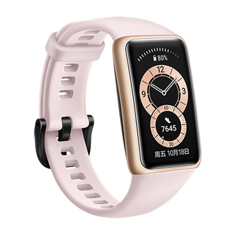 Original Huawei Band 6 1.47 inch AMOLED Color Screen Smart Wristband Bracelet, Standard Edition, Support Blood Oxygen Heart Rate Monitor / 2 Weeks Long Battery Life / Sleep Monitor / 96 Sports Modes(Pink) - Wearable Devices by Huawei | Online Shopping UK | buy2fix