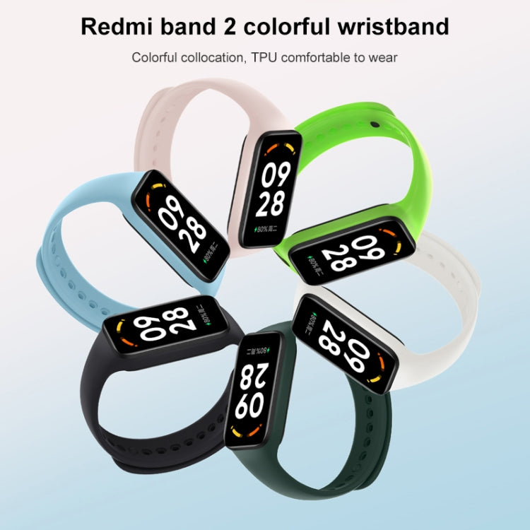 Original For Xiaomi Redmi Band 2 TPU Colorful Watch Band (White) - Watch Bands by Xiaomi | Online Shopping UK | buy2fix