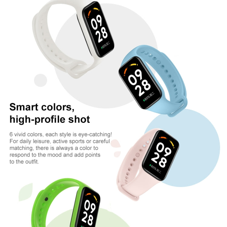 Original For Xiaomi Redmi Band 2 TPU Colorful Watch Band (White) - Watch Bands by Xiaomi | Online Shopping UK | buy2fix