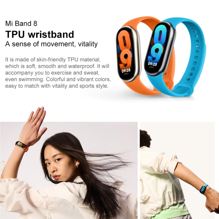 Original For Xiaomi Mi Band 8 TPU Watch Band(Orange) - Watch Bands by Xiaomi | Online Shopping UK | buy2fix