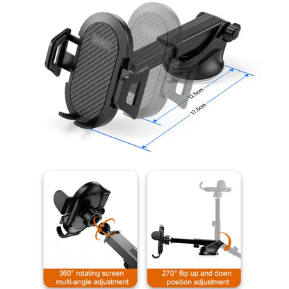 WIWU CH015 Car Suction Cup Type Extendable Bracket - Car Holders by WIWU | Online Shopping UK | buy2fix