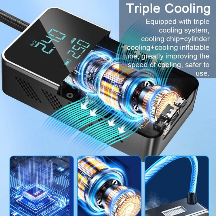 Ozio YX1715S 5000mAh Wireless Version Portable LED Digital Display Smart Air Pump by ozio