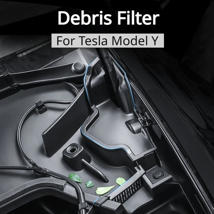 For Tesla Model Y 2021-2023 Car Front Hood Gutter Anti-blocking Protective Cover by buy2fix
